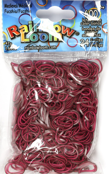 Изображение товара Набор для плетения Rainbow Loom Набор резинок / BW0066 (фуксия)