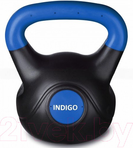 Изображение товара Гиря Indigo Sport IN125 (8кг, черный/синий)