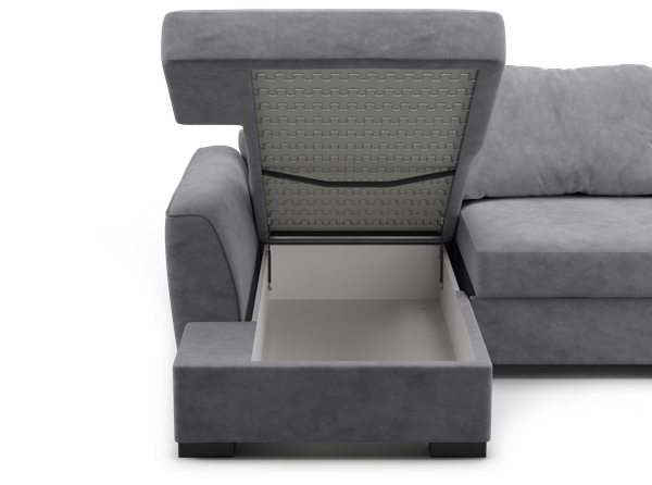 Изображение товара Диван угловой Mio Tesoro Като 33 Левый (Germes Grafit)