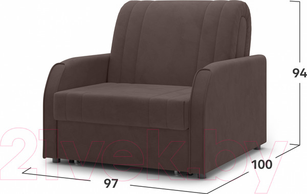 Изображение товара Кресло-кровать Mio Tesoro Турин 053 АТС80 (Velutto 23)