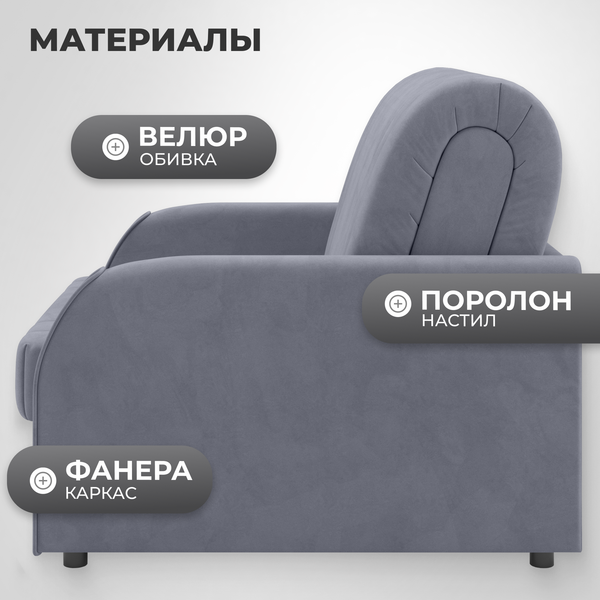 Изображение товара Кресло-кровать Mio Tesoro Турин 053 АТС80 (Velutto 32)