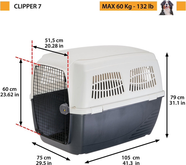 Изображение товара Переноска для животных Ferplast Clipper 7 Plus / 73127021