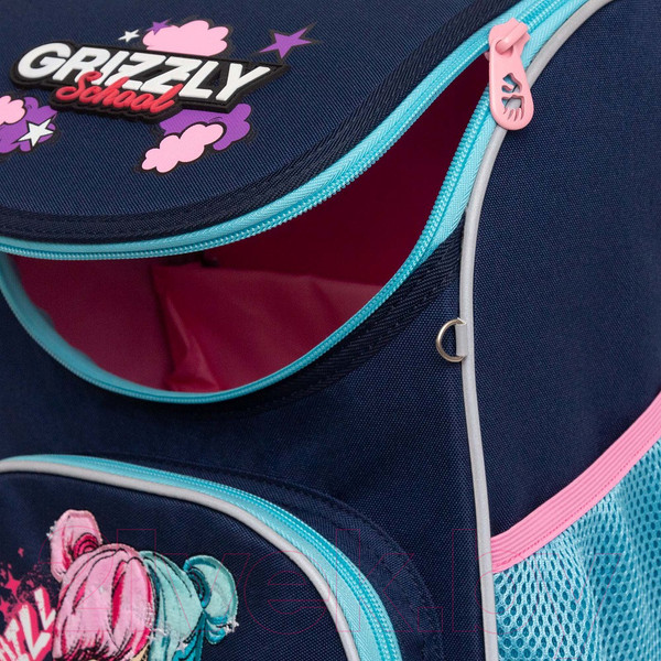 Изображение товара Школьный рюкзак Grizzly RAm-484-6 (синий)