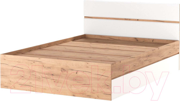 Изображение товара Двуспальная кровать Памир Гретта 1600 (крафт золотой/белый)