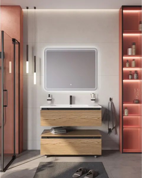 Изображение товара Тумба для ванной Cezares SLIDER-1000-1C-PI-RT-P