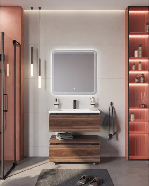 Изображение товара Тумба для ванной Cezares SLIDER-800-1C-PI-NA-P