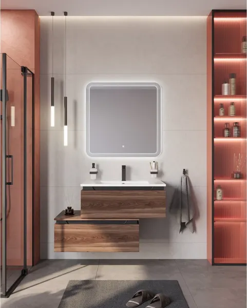 Изображение товара Тумба для ванной Cezares SLIDER-800-1C-PI-NA-P