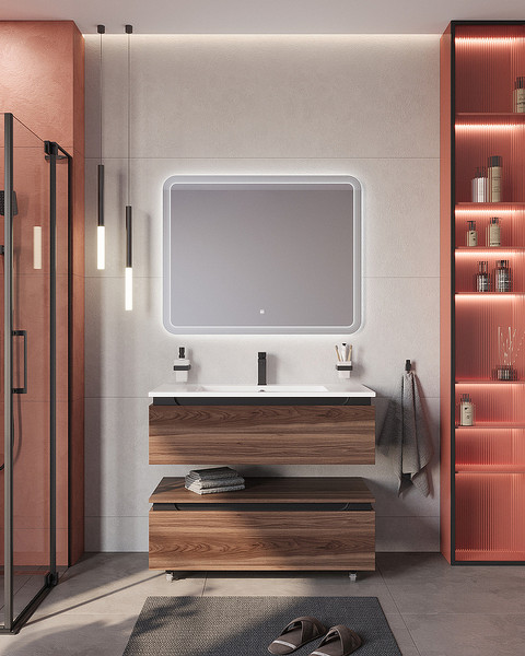 Изображение товара Тумба для ванной Cezares SLIDER-1000-1C-PI-NA-P