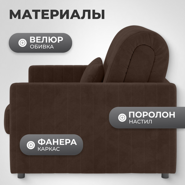 Изображение товара Кресло-кровать Mio Tesoro Бремен К 139 АТС80 (Ultra Chocolate)