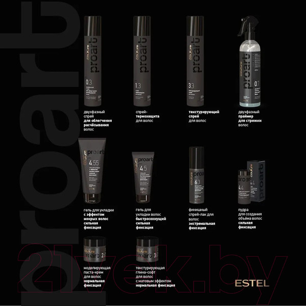 Изображение товара Набор косметики для волос Estel Haute Couture Proart Тренд-Меню №1 Искусство локонов