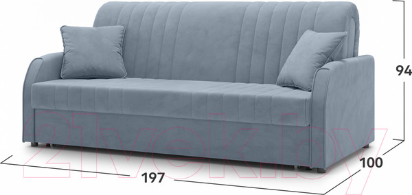 Изображение товара Диван Mio Tesoro Турин 053 АТС180 (Velutto 52)