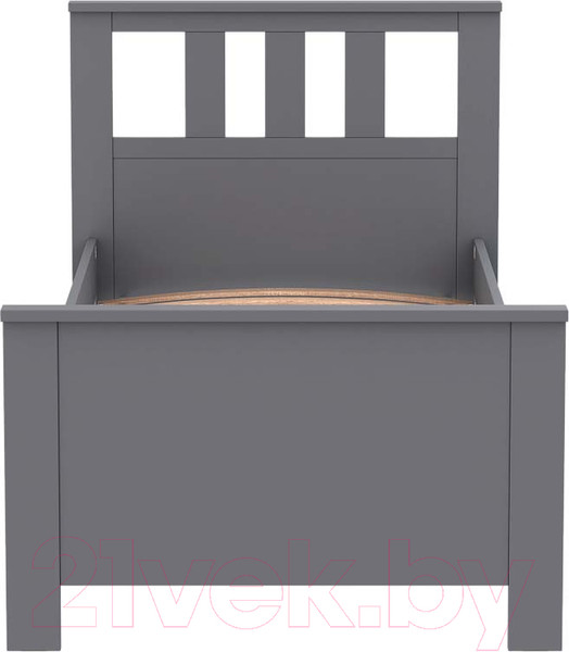 Изображение товара Односпальная кровать Mio Tesoro Сага 90x200 2.08.04.050.4 (серый)