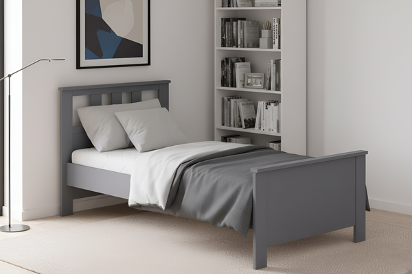 Изображение товара Односпальная кровать Mio Tesoro Сага 90x200 2.08.04.050.4 (серый)