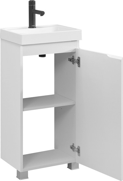 Изображение товара Тумба под умывальник Belux Бостон Н 40 (1, белый глянец)