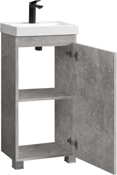 Изображение товара Тумба под умывальник Belux Бостон Н 40 (31, бетон чикаго/светло-серый)