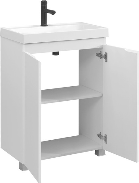 Изображение товара Тумба под умывальник Belux Бостон Н 60 (1, белый глянец)