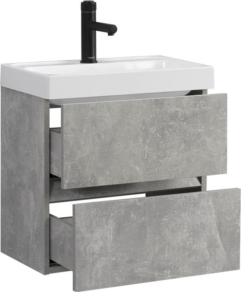 Изображение товара Тумба под умывальник Belux Бостон НП 50-02 (31, бетон чикаго/светло-серый)