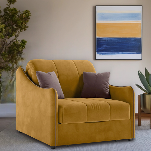 Изображение товара Кресло-кровать Mio Tesoro Эско 32 АТС80 (Ultra Mustard/Ultra Stone)