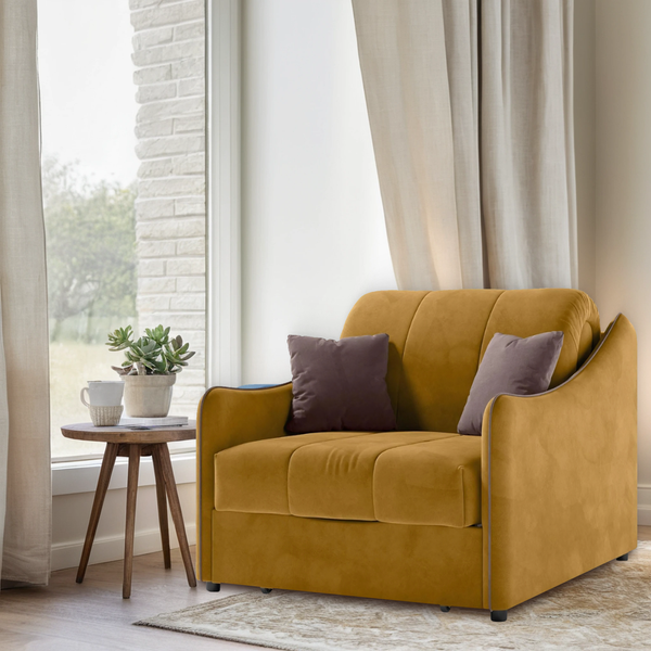 Изображение товара Кресло-кровать Mio Tesoro Эско 32 АТС80 (Ultra Mustard/Ultra Stone)