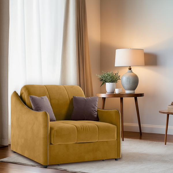 Изображение товара Кресло-кровать Mio Tesoro Эско 32 АТС80 (Ultra Mustard/Ultra Stone)