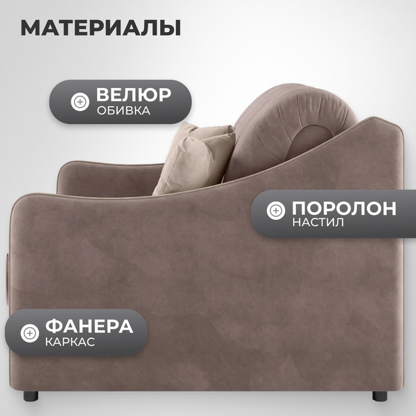 Изображение товара Кресло-кровать Mio Tesoro Эско 32 АТС80 (Ultra Stone/Ultra Sand)