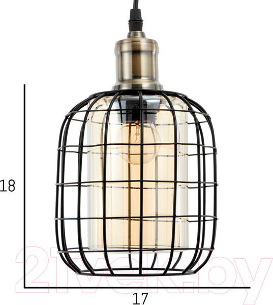 Изображение товара Потолочный светильник BayerLux 88331/1 / 4964627 (черный)