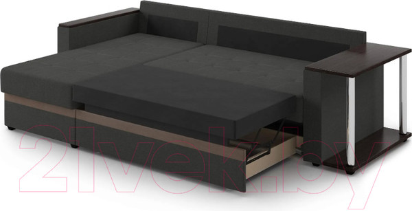 Изображение товара Диван угловой Mio Tesoro Атланта 110 (Savana Grey/Ecostile Chocolate)