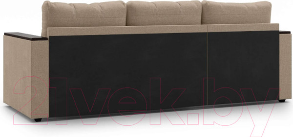 Изображение товара Диван угловой Mio Tesoro Атланта Лайт 111 (Savana Camel/Ecostile Chocolate)