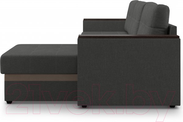 Изображение товара Диван угловой Mio Tesoro Атланта Лайт 111 (Savana Grey/Ecostile Chocolate)