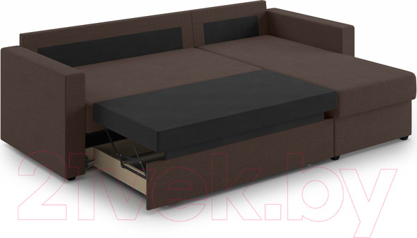 Изображение товара Диван угловой Mio Tesoro Торонто 113 (Savana Chocolate)