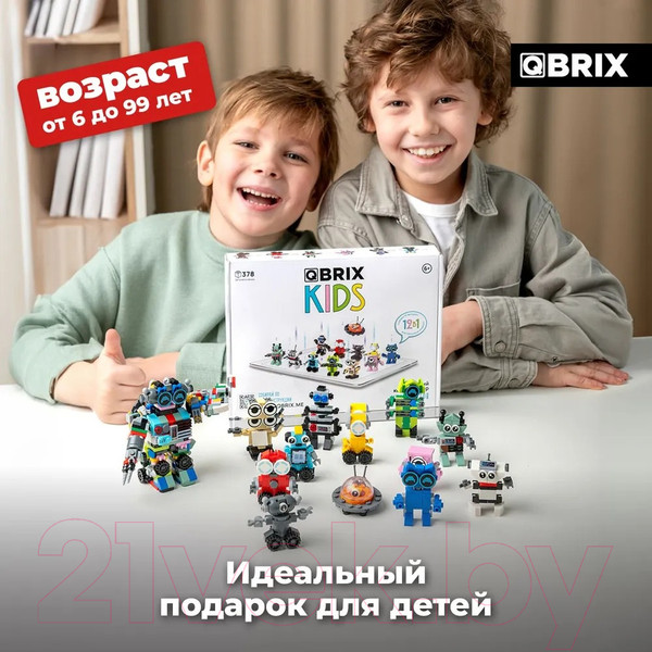 Изображение товара Конструктор QBRIX Kids Мир роботов 30026