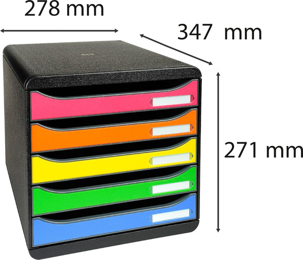 Изображение товара Лоток для бумаг Exacompta BlackOffice Big Box Plus / 309914D (черный)