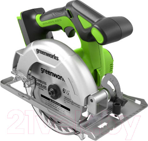 Изображение товара Дисковая пила Greenworks GD24CS165 / 1501607 (без АКБ и ЗУ)