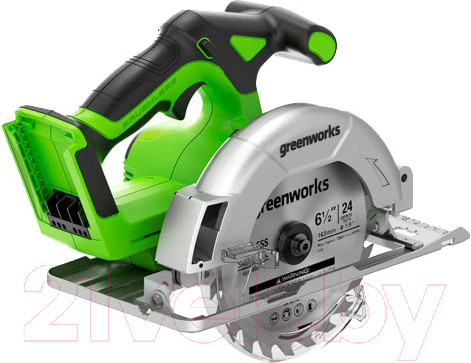 Изображение товара Дисковая пила Greenworks GD24CS165 / 1501607 (без АКБ и ЗУ)