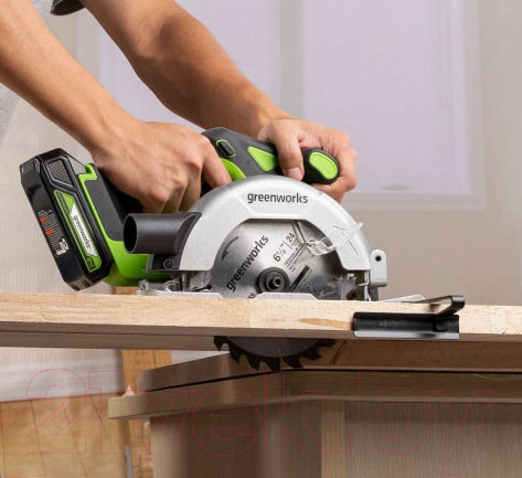 Изображение товара Дисковая пила Greenworks GD24CS165 / 1501607 (без АКБ и ЗУ)