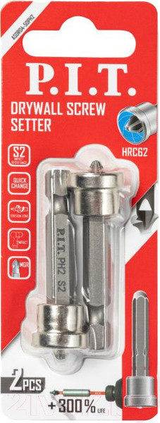 Изображение товара Набор бит P.I.T PH2x50 / ASDR04-50PH2 (2шт)