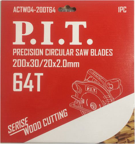 Изображение товара Пильный диск P.I.T ACTW04-200T64