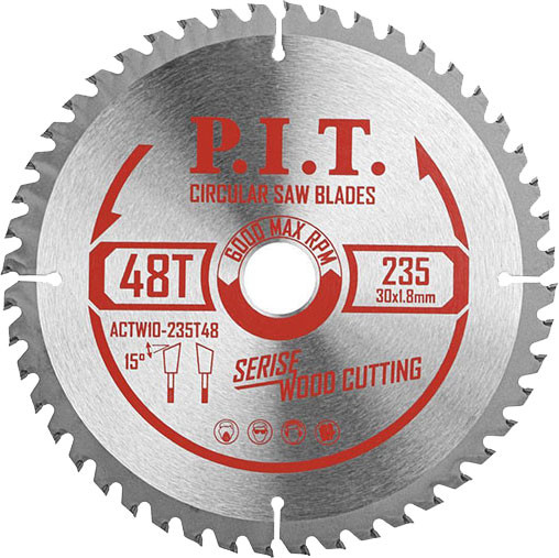 Изображение товара Пильный диск P.I.T ACTW10-235T48
