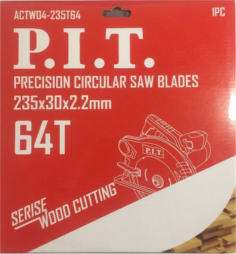 Изображение товара Пильный диск P.I.T ACTW04-235T64