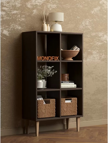 Изображение товара Стеллаж Monofix Одос Вертикальный 6 секций (венге)