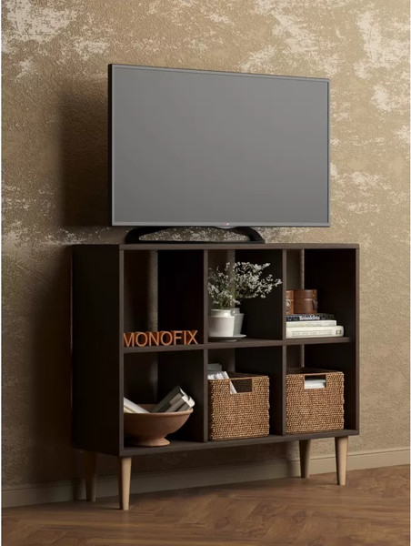 Изображение товара Стеллаж Monofix Одос Горизонтальный 6 секций (венге)