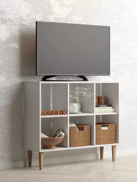 Изображение товара Стеллаж Monofix Одос Горизонтальный 6 секций (белый)