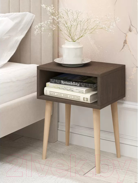 Изображение товара Прикроватная тумба Monofix Одос (венге/лак)
