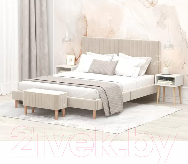 Изображение товара Прикроватная тумба Monofix Одос (белый/лак)