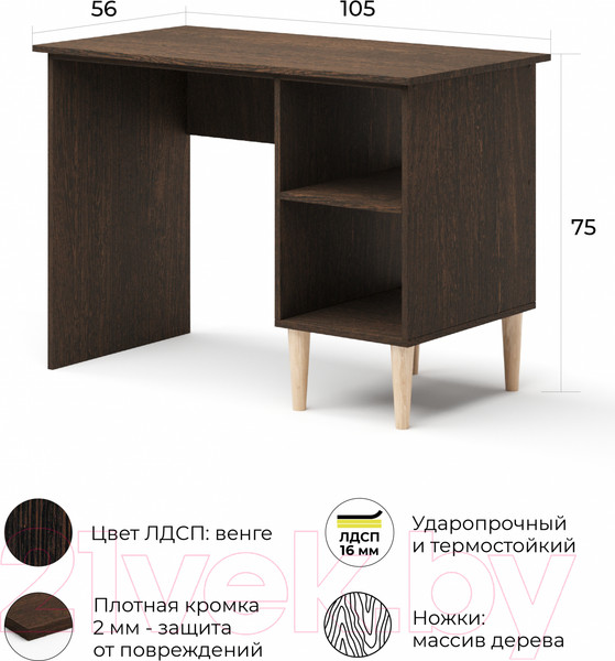 Изображение товара Письменный стол Monofix Одос (венге)