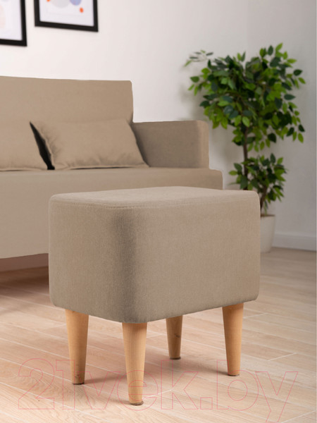 Изображение товара Пуф Monofix Киус (микровелюр/светло-коричневый №4)