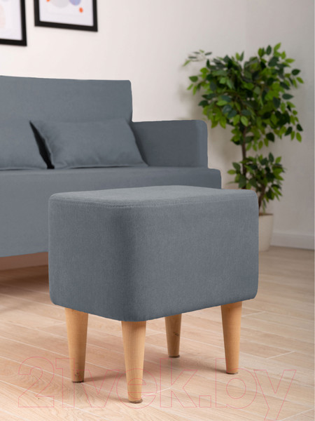 Изображение товара Пуф Monofix Киус (микровелюр/темно-серый №22)