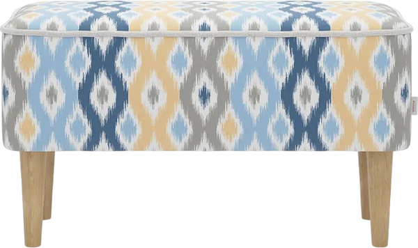 Изображение товара Банкетка Monofix Одос Принт (абстракция голубой микровелюр)