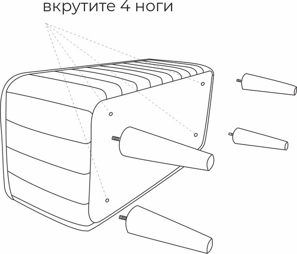 Изображение товара Банкетка Monofix Одос Принт (тропики/микровелюр)