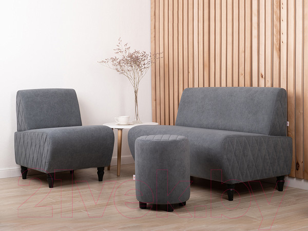 Изображение товара Кресло мягкое Monofix Буно (велюр/светло-серый №7)